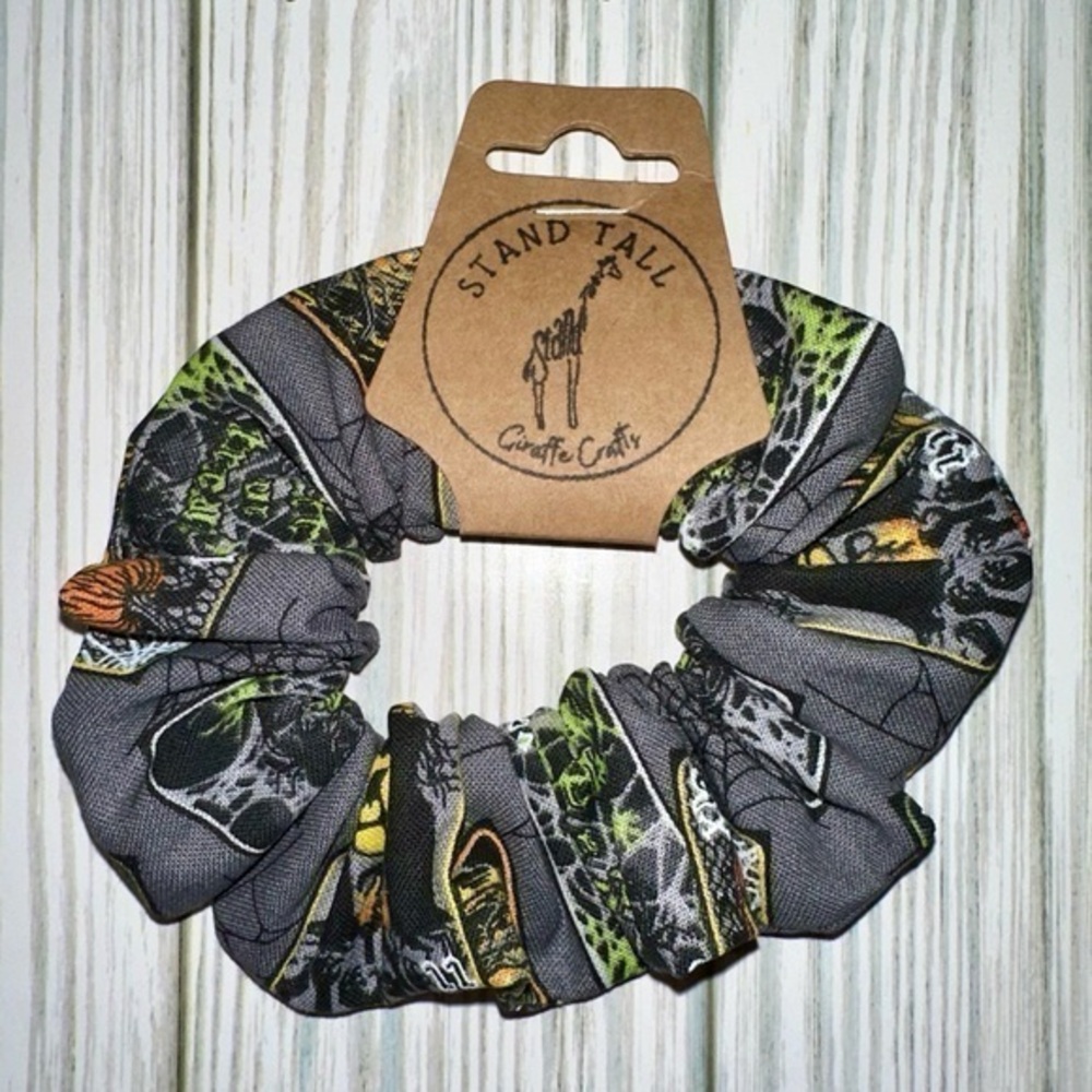 $7ea or 3/$15 spooky Halloween gray hair scrunchie new